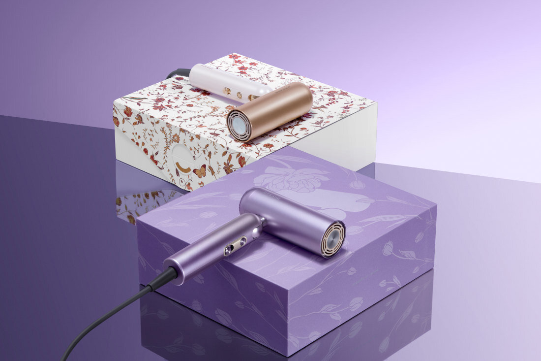 Suszarka DREAME Pocket Ultra Fioletowy 1500 W wygląd design prezentacja wizualizacja Pielęgnacja Twoich włosów