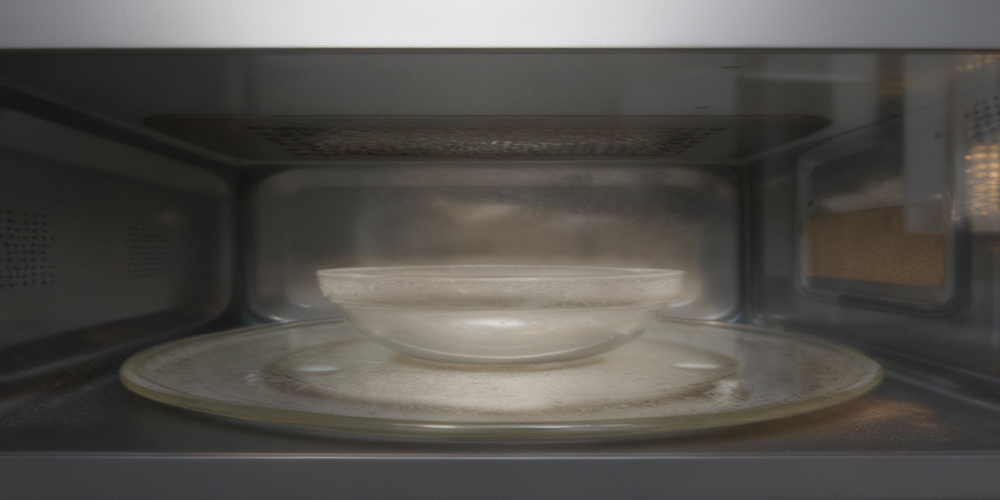 KUCHNIA MIKROFALOWA GORENJE MO17E1BH wnętrze talerz szklany obrotowy miska z wodą para czyszczenie parą program AutoClean łatwe czyszczenie para wodna usuwanie zabrudzeń