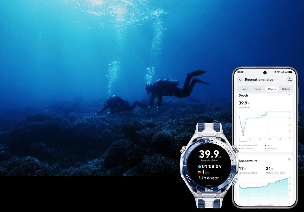 Smartwatch HUAWEI Watch Ultimate 2 eSIM płatności NFC aplikacje personalizacja tarcze