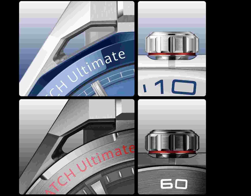 Smartwatch HUAWEI Watch Ultimate 2 wersja czarna niebieska pasek fluoroelastomer tytanowa bransoleta