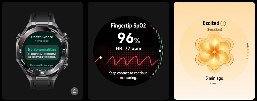 Smartwatch HUAWEI Watch Ultimate 2 zdrowie monitorowanie EKG TrueSense X-TAP emocje