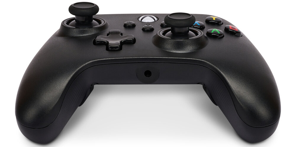 Kontroler POWERA  Nano Czarny konsola pc komputer smartfon android sterowanie kompatybilność przyciski gałki analogi łączność bateria zasilanie spusty panel obudowa waga zasięg 