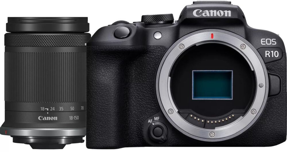 Aparat CANON EOS R10 zdjęcia obiektyw ekran wizjer ogniskowa przysłona migawka obudowa bateria zasilanie filmy nagrywanie rozdzielczość matryca rozmiar przekątna tryby iso montaż lampa światło przyciski sterowanie menu kontrast jasność balans bieli filtry cmos karta pliki format zapis seria
