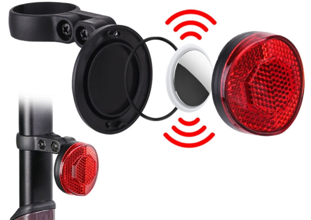 Lokalizator 4SMARTS SkyTag Biały
                lokalizator zamontowany na sztycy siodełka lokalizator rozłożony apple znajdź iphone sprawdzanie położenia spokój kontrola