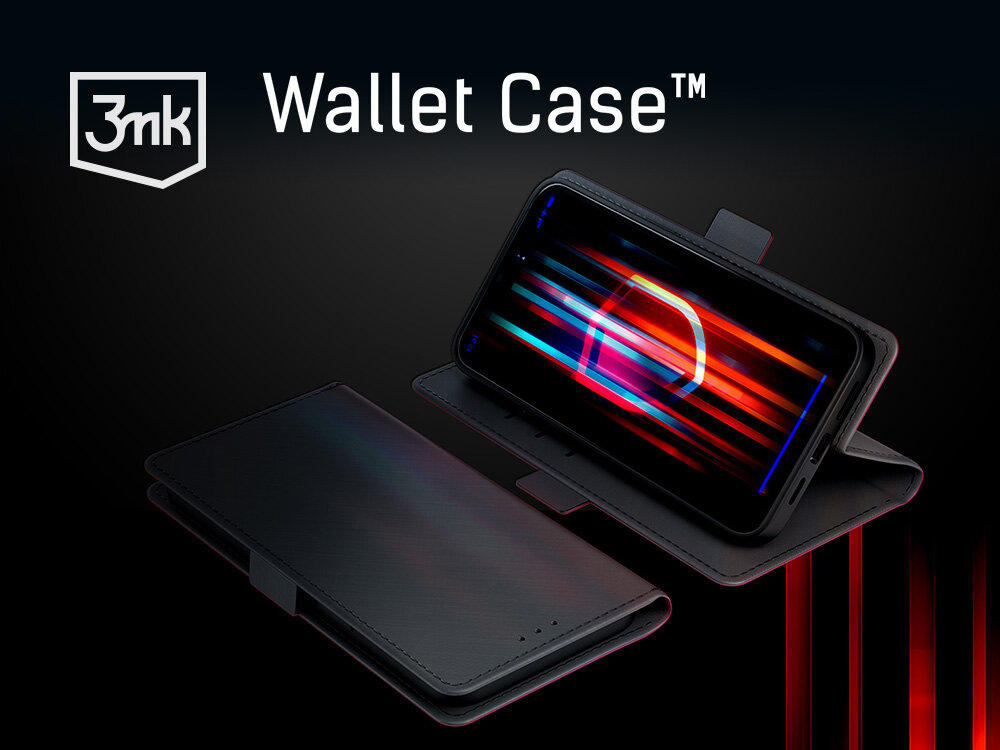 3MK Wallet Case - etui z telefon na leżąco oraz w funkcji stojaka