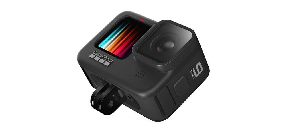 Kamera sportowa GOPRO HERO9 Black widok skos dół