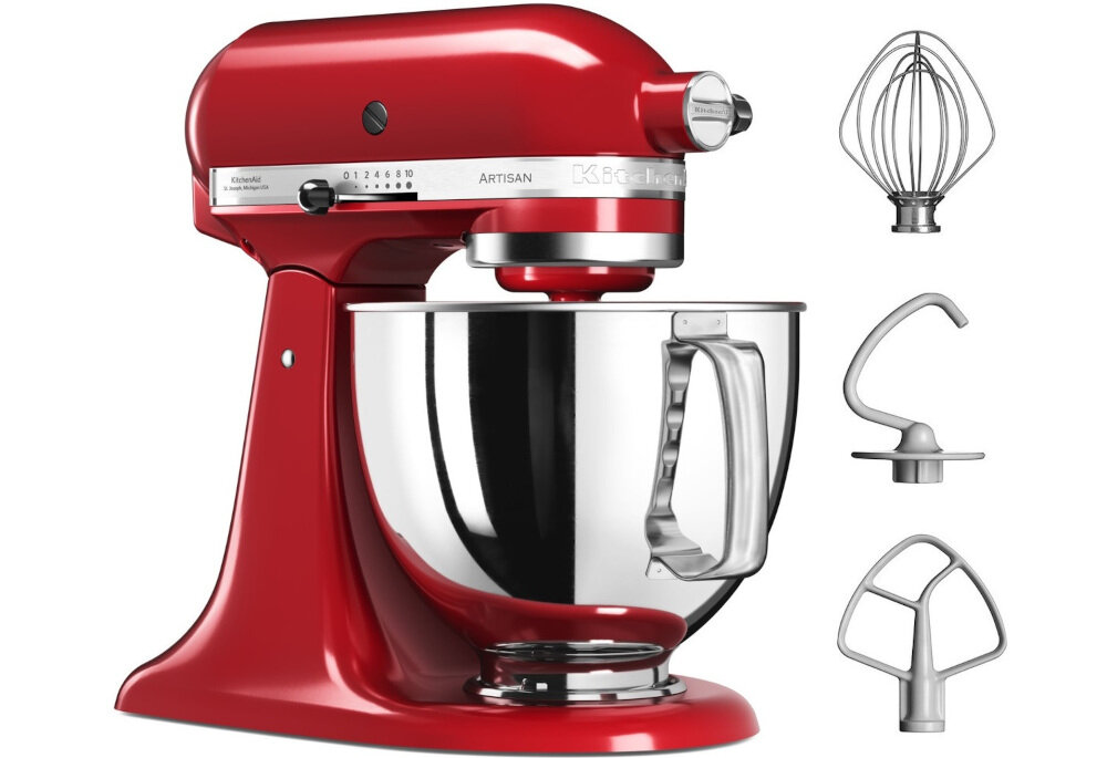 Robot kuchenny planetarny KITCHENAID 5KSM125EER 300W zestaw akcesoria komplet wyposazenie