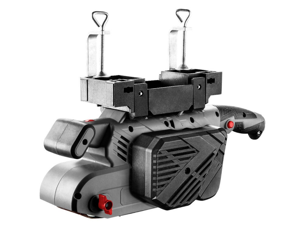 Szlifierka taśmowa GRAPHITE 59G395 zintegrowany system odsysania pyłu zdejmowany pojemnik