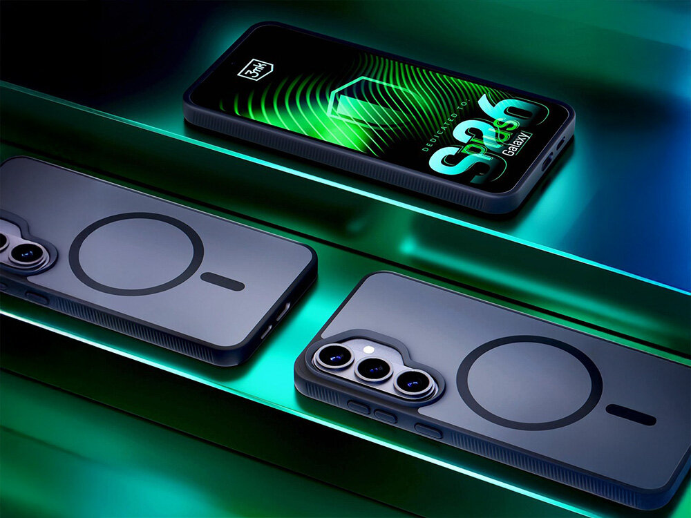 3MK Smoke MagCase etui ochronne Smoke MagCase™, zgodność z technologią MagSafe specjalne magnesy ładowarka indukcyjna gadżety magnetyczne - etuj na smartfonie, na półce