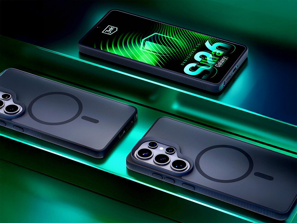 3MK Smoke MagCase etui ochronne Smoke MagCase™, zgodność z technologią MagSafe specjalne magnesy ładowarka indukcyjna gadżety magnetyczne - etuj na smartfonie, na półce