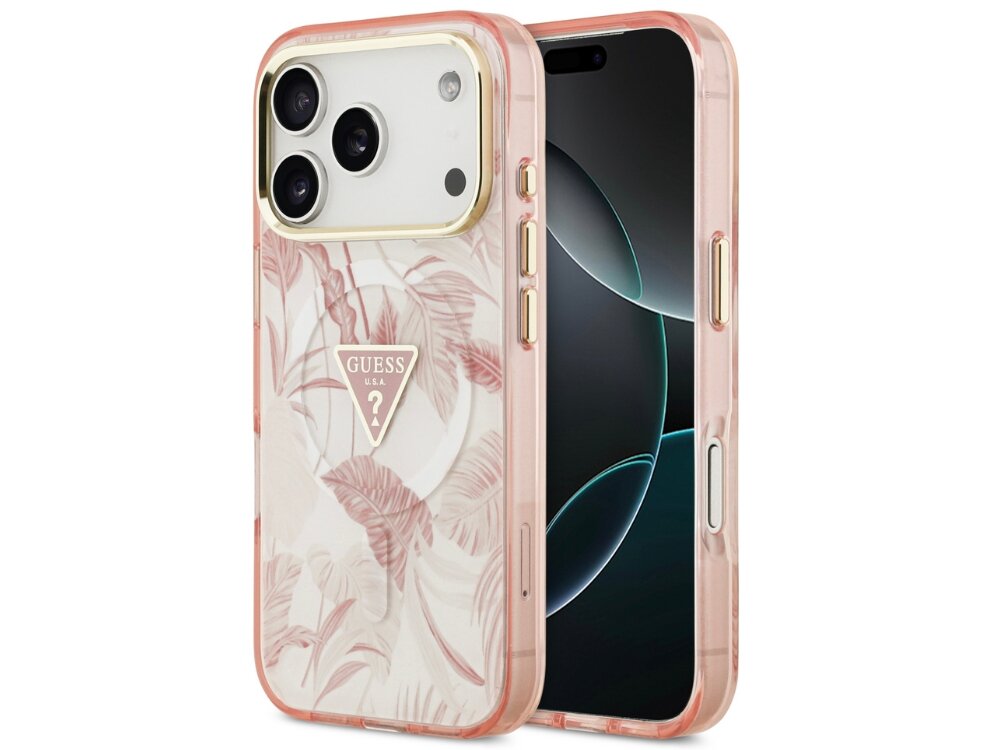 Etui GUESS Jungle Tonal Triangle MagSafe
                etui do iphone na białym tle