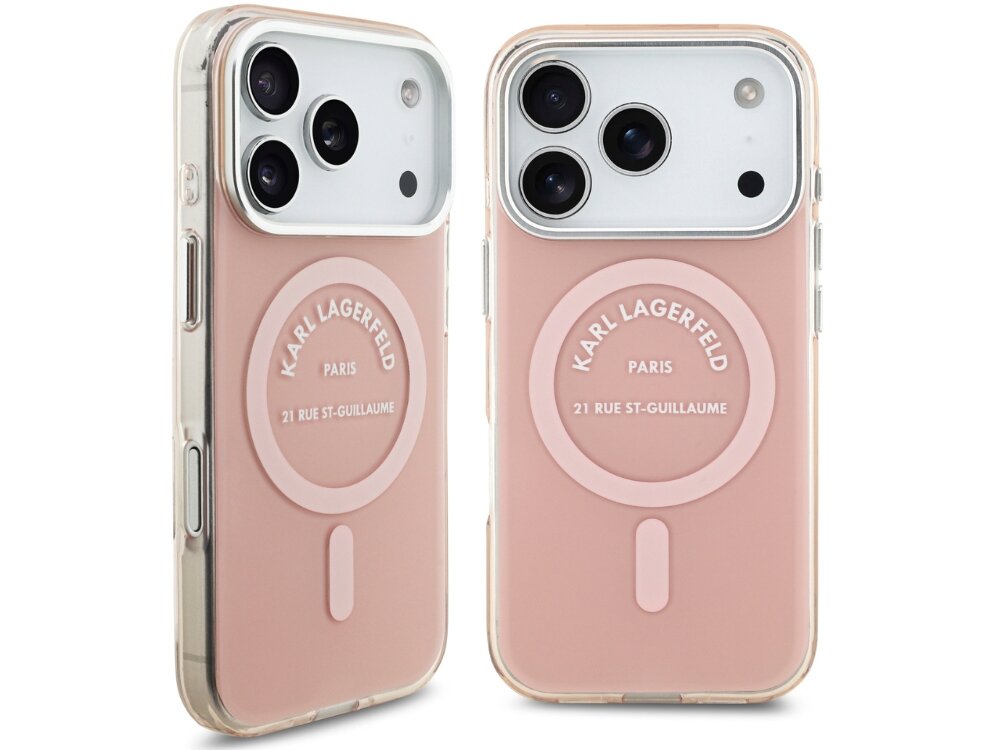 Etui KARL LAGERFELD IML Karl RSG Logo MagSafe
                etui do iphone na białym tle matowa powierzchnia tłoczony napis detale precyzyjne wykończenie wyrafinowany charakter styl premium