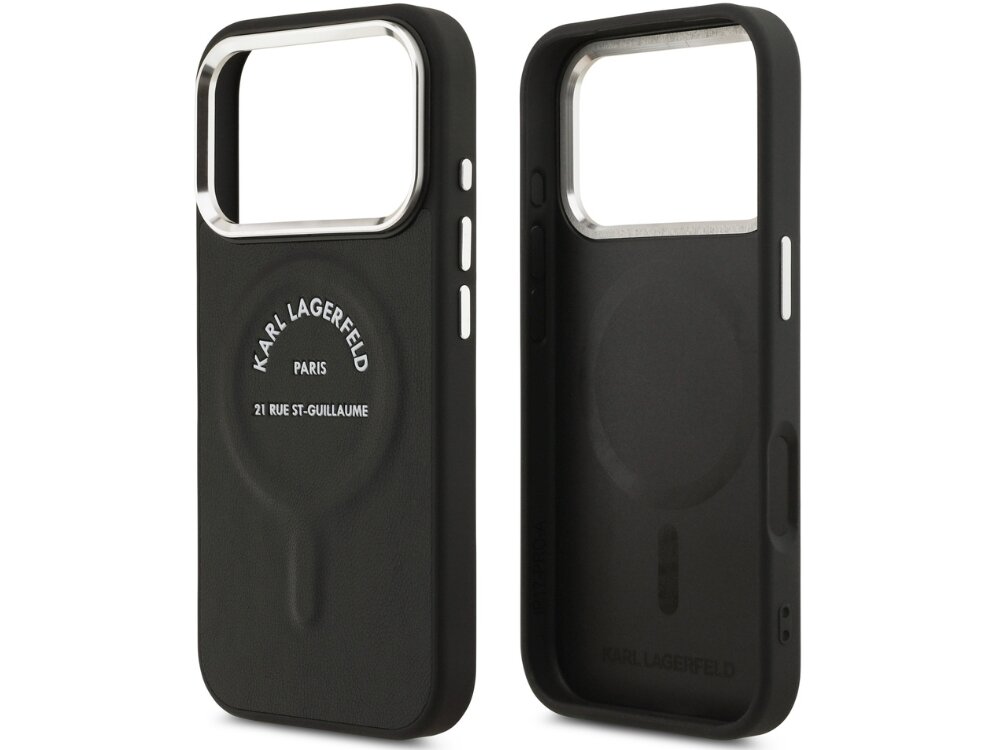 Etui KARL LAGERFELD Karl RSG Logo MagSafe
                etui do iphone na białym tle magnetyczny pierścień magsafe ładowanie bezprzewodowe tpu pc skóra ekologiczna podniesione krawędzie elastyczne boki pełny dostęp do portów przycisków