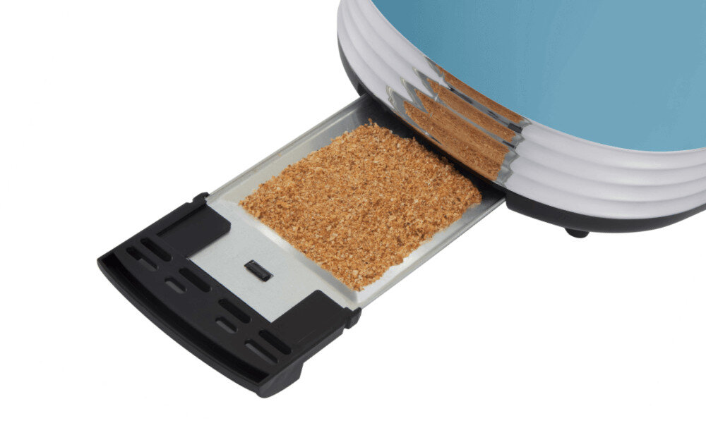 Toster RUSSELL HOBBS Hanley 28651-56 Niebieski Tacka na okruchy Wyjmowana tacka blat pozostaje czysty