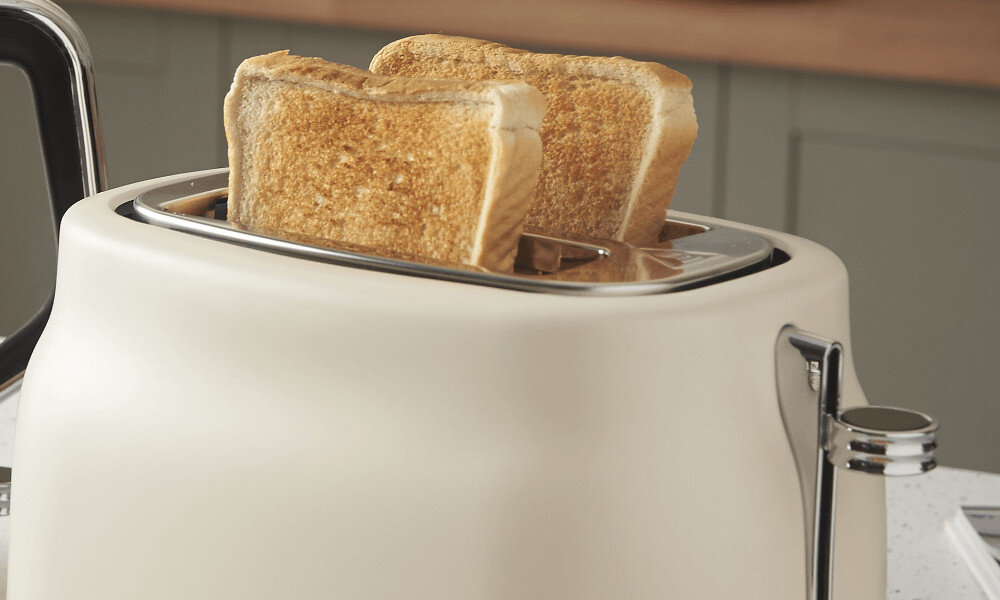 Toster RUSSELL HOBBS Hanley 28650-56 Jaśminowy Wysokie podnoszenie tostów Funkcja wysokiego podnoszenia szybko, wygodnie i bez stresu