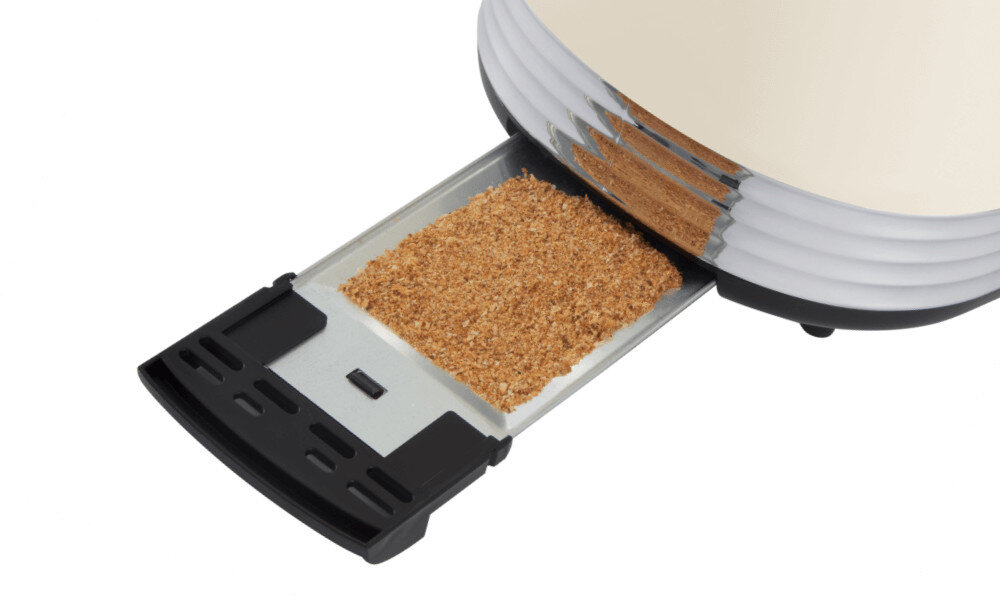 Toster RUSSELL HOBBS Hanley 28650-56 Jaśminowy Tacka na okruchy Wyjmowana tacka blat pozostaje czysty