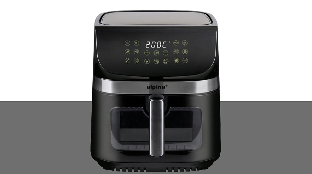 AIR FRYER ALPINA A9.0 cyrkulacja gorącego powietrza, równomierne pieczenie potraw, niższe zużycie energii, funkcjonalność