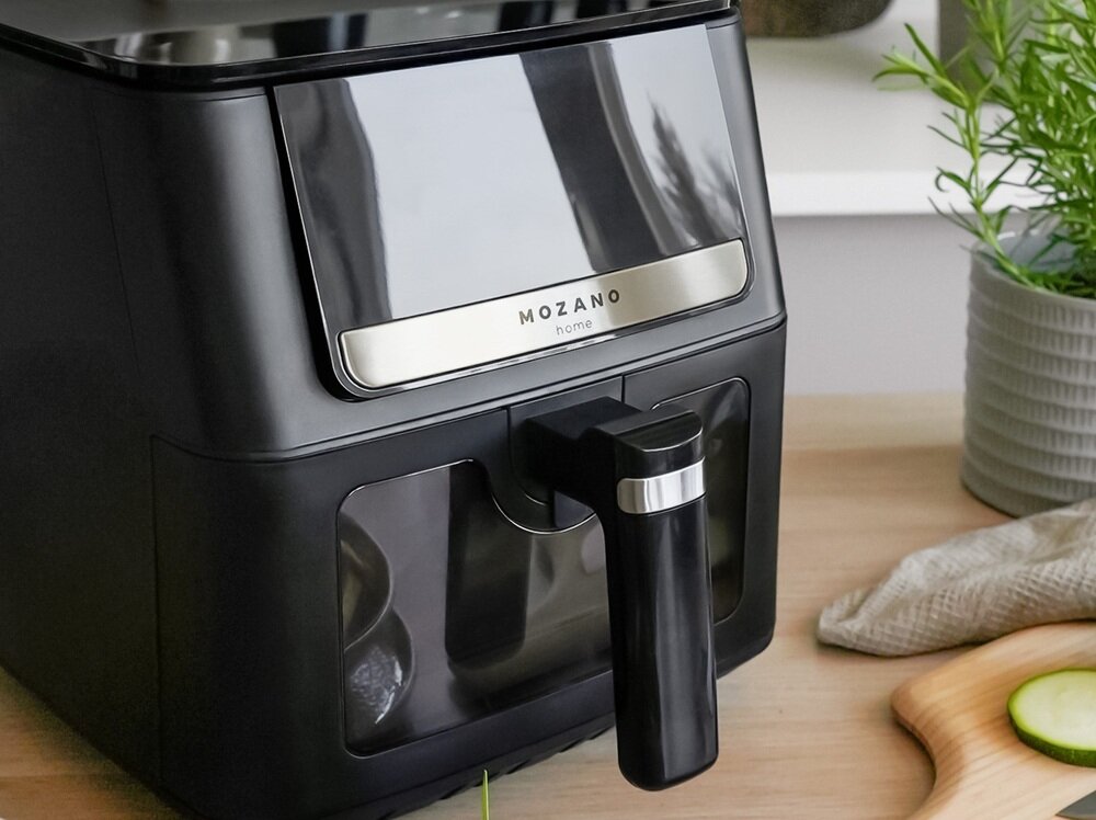 Air Fryer Frytkownica beztłuszczowa MOZANO AirFry Artcook 6.5L bezpieczństwo, nienagrzewający się uchwyt, termoizolowana obudowa, nóżki antypoślizgowe