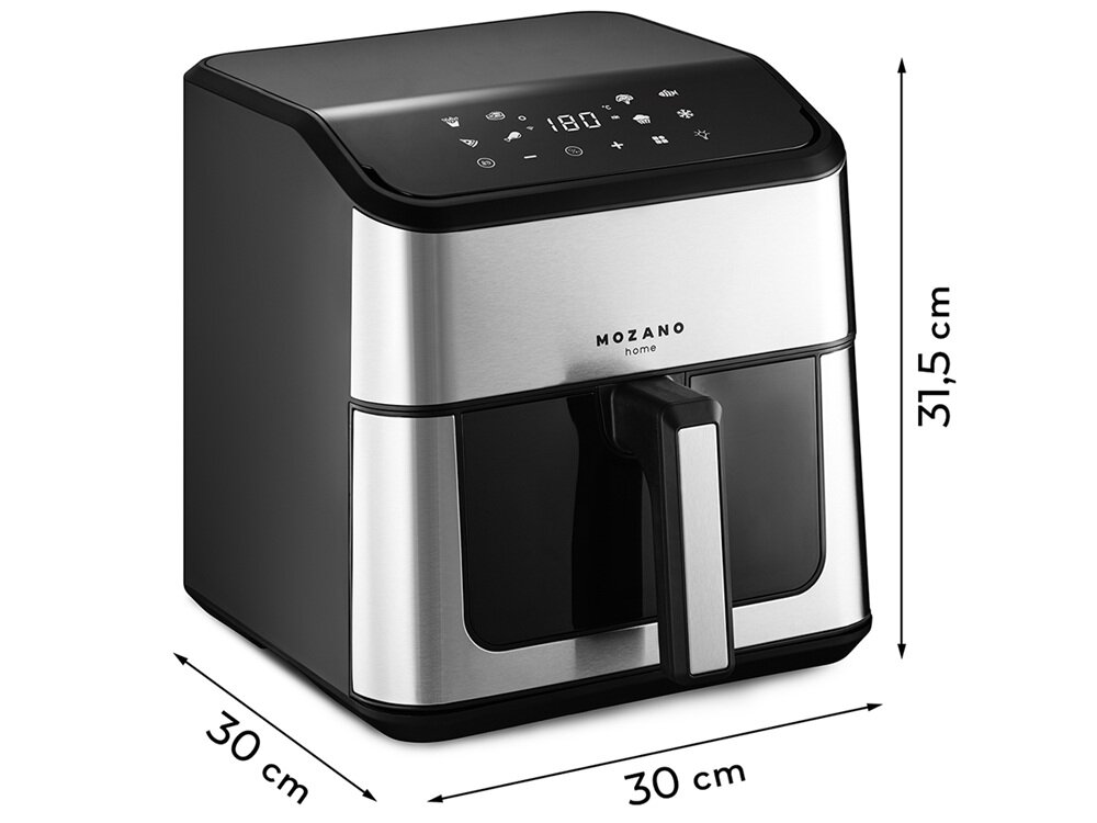 Air Fryer Frytkownica beztłuszczowa MOZANO AirFry Chef 8L WiFi rozmrażanie, delikatnie, szybko, bezpiecznie
