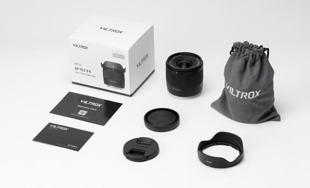Viltrox AF 9 mm f-2.8 zestaw