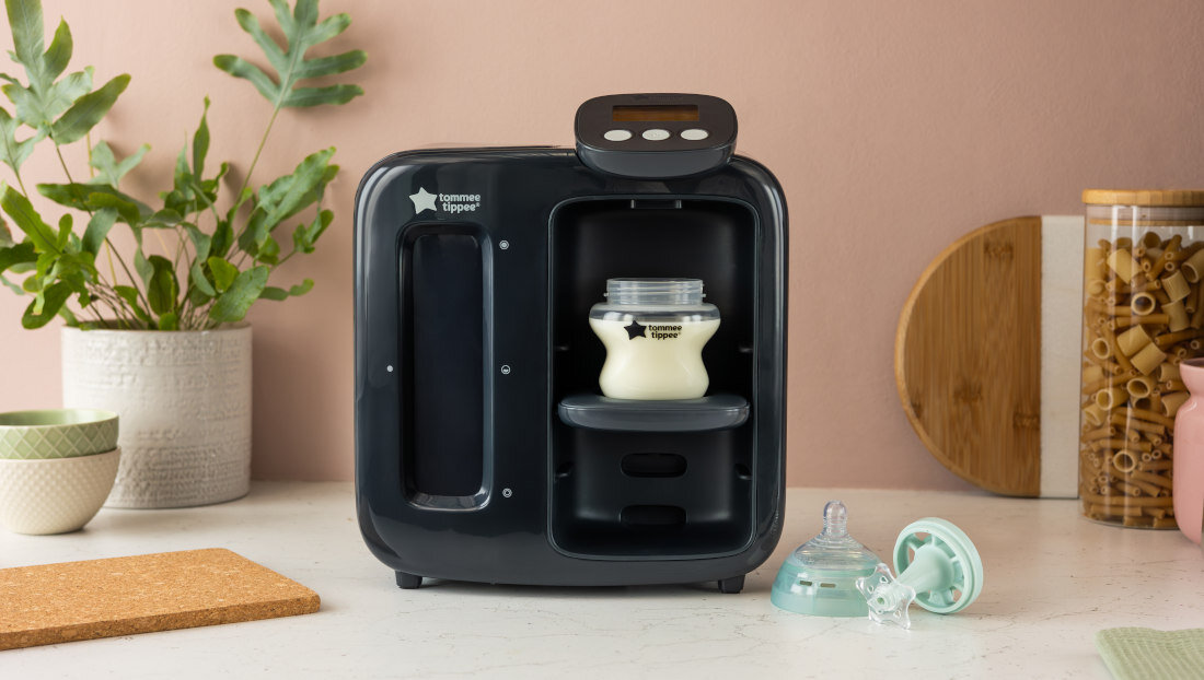 Ekspres do mleka TOMMEE TIPPEE Perfect Prep Day & Night Współpracuje z różnymi butelkami Do różnych butelek Regulowana podstawa o różnych kształtach i rozmiarach