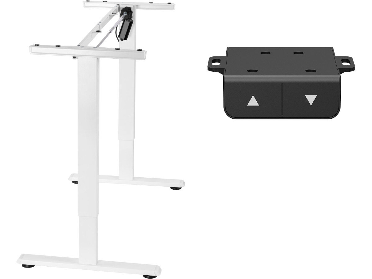 Stelaż biurka MOZOS EDF-ECO Biały regulacja wysokość kable długość