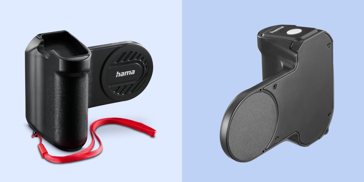 Uchwyt HAMA MagGrip BT - Stabilność i mocny chwyt, Silny magnes, kompatybilność z MagSafe i Qi2, dodatkowy pierścień magnetyczny, uchwyt na jasnym tle