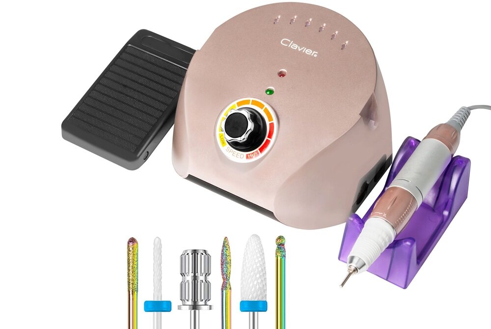 Frezarka do paznokci CLAVIER FX 600 Różowy kv początek opisu