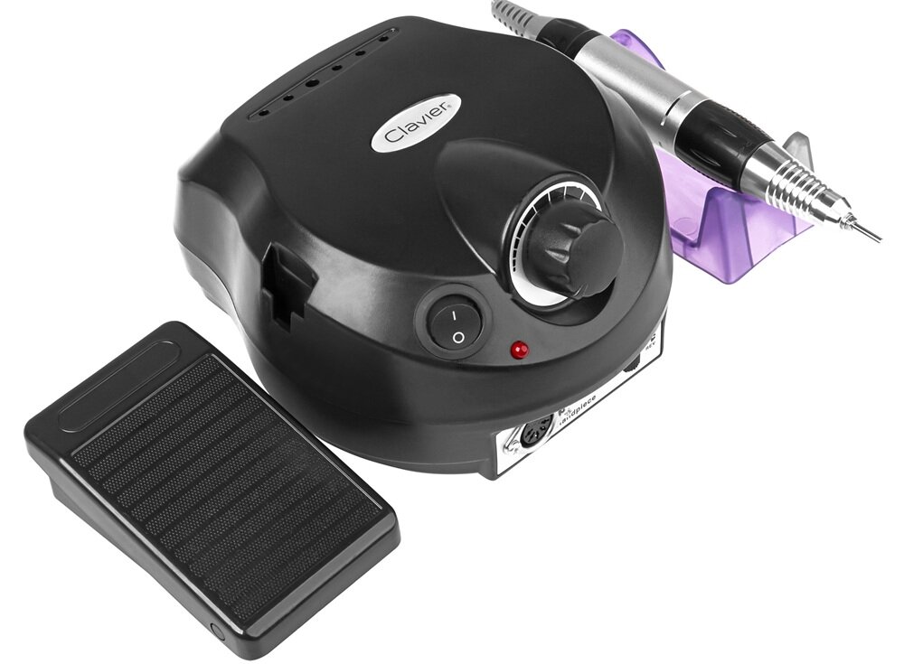 Frezarka do paznokci CLAVIER ZS 601 Czarny szybkie usuwanie starej stylizacji, płynna regulacja, również do twardszych materiałów