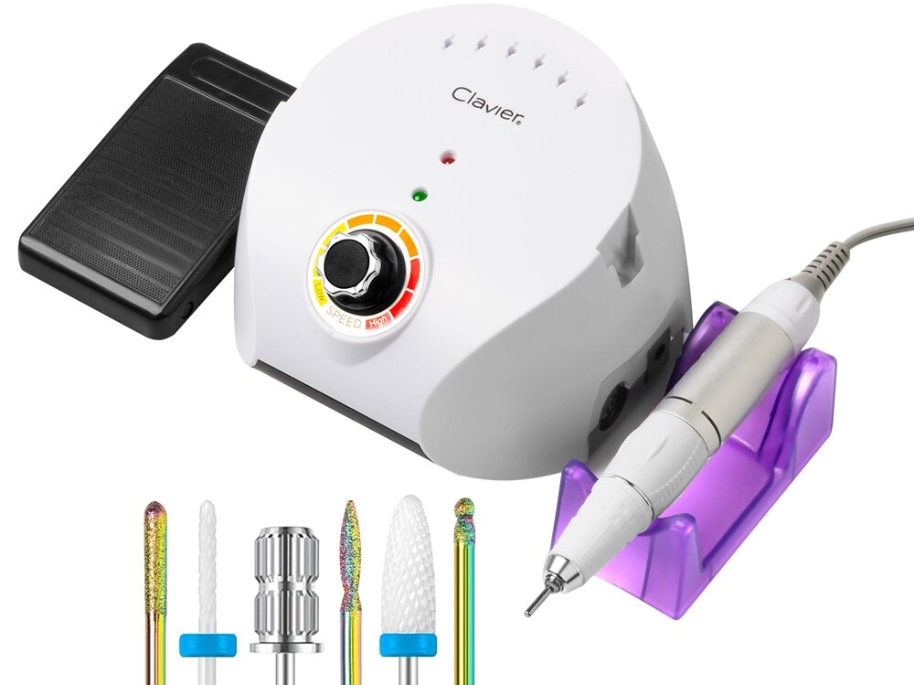 Frezarka do paznokci CLAVIER FX 600 Biały kv początek opisu