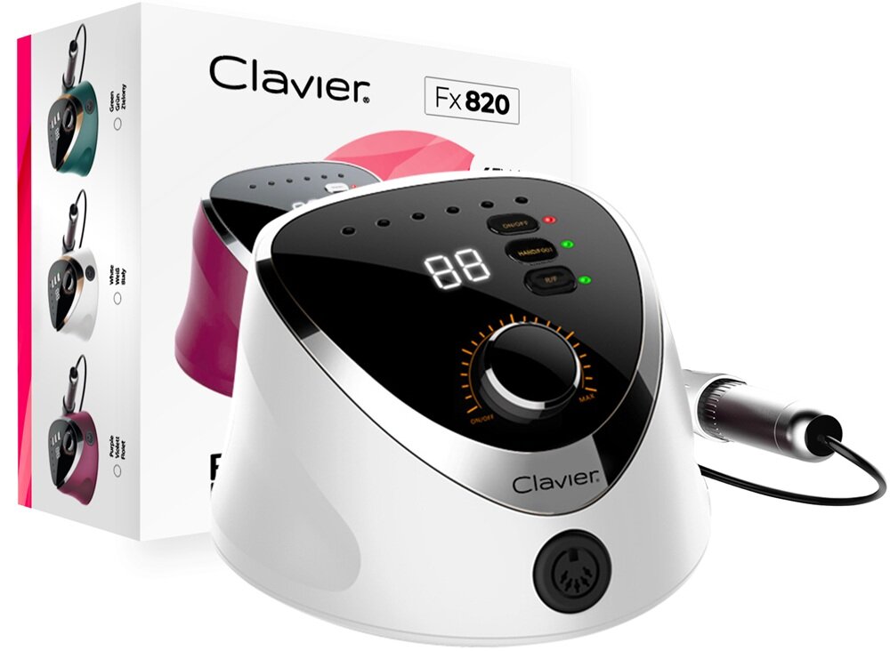 Frezarka do paznokci CLAVIER FX 820 Biały kv początek opisu