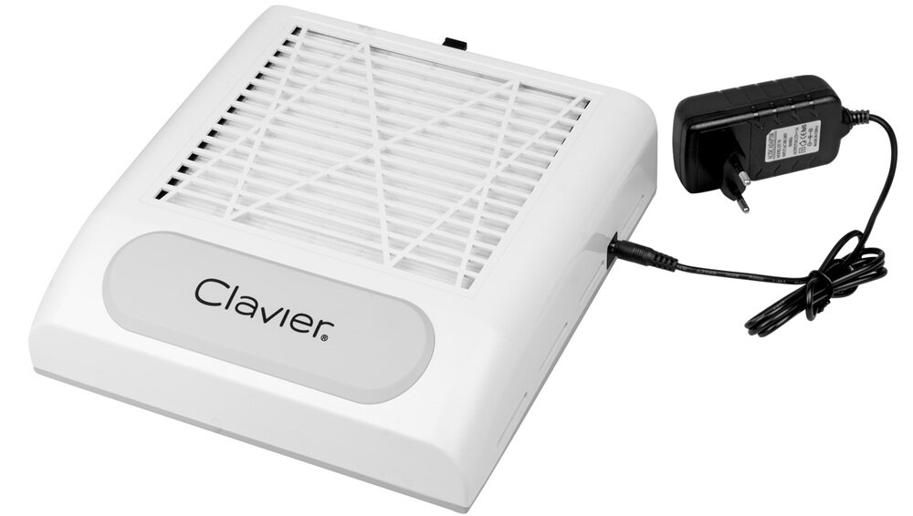 Pochłaniacz pyłu CLAVIER 858-8 Biały zredukowany poziom hałasu, większy komfort pracy, ochrona przed pyłem, mniejsze ryzyko podrażnień