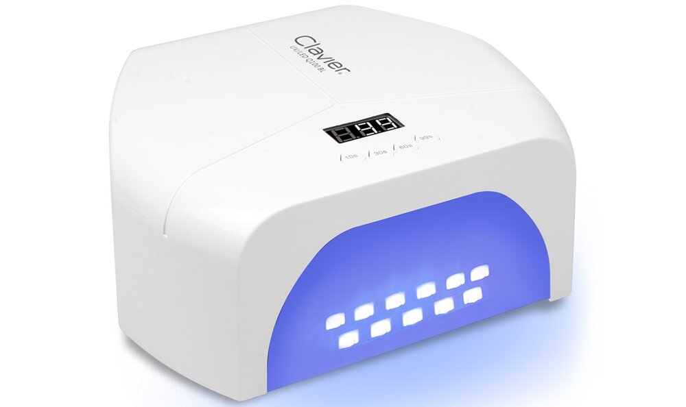 Lampa UV-LED do paznokci CLAVIER Q100 BL Biały wbudowany sensor ruchu, timer, ułatwienie pracy, tryb Low Heat, komfortowa praca