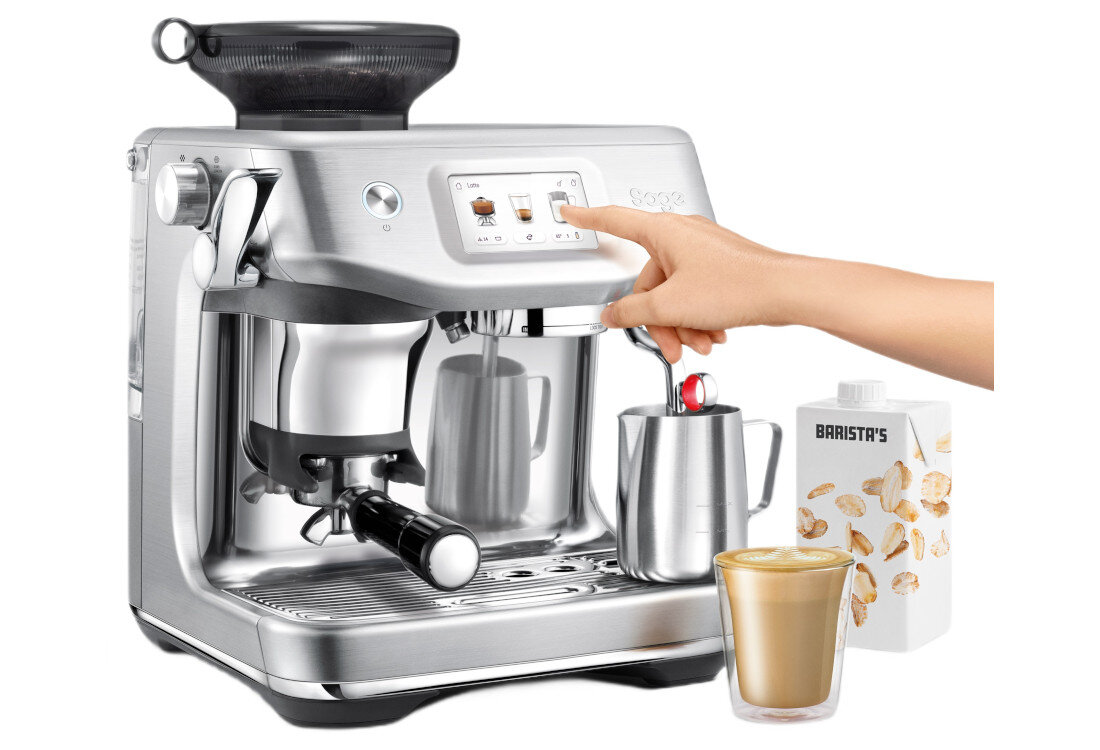 Ekspres SAGE The Barista Touch Impress SES882BSS4FEU1 Formuła profesjonalnego parzenia Formuła parzenia 4-etapowy proces bogaty aromat i wysoką jakość napoju