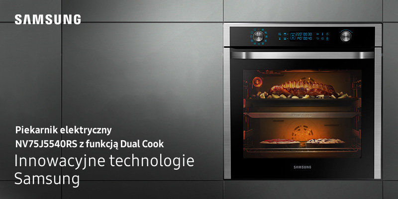 Piekarnik elektryczny z funkcją Dual Cook