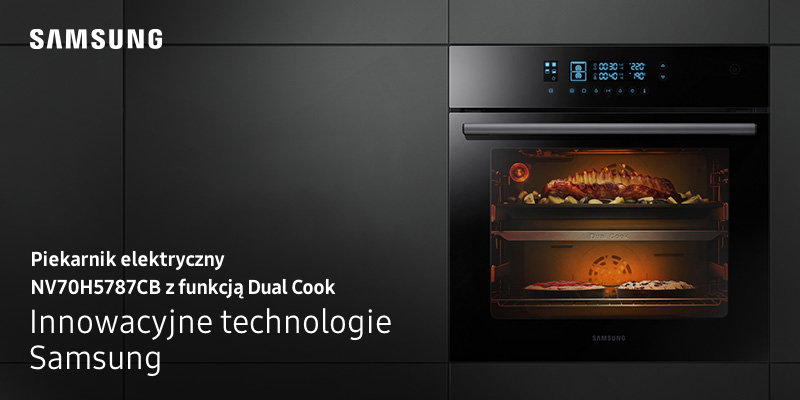 Piekarnik elektryczny z funkcją Dual Cook 70 l