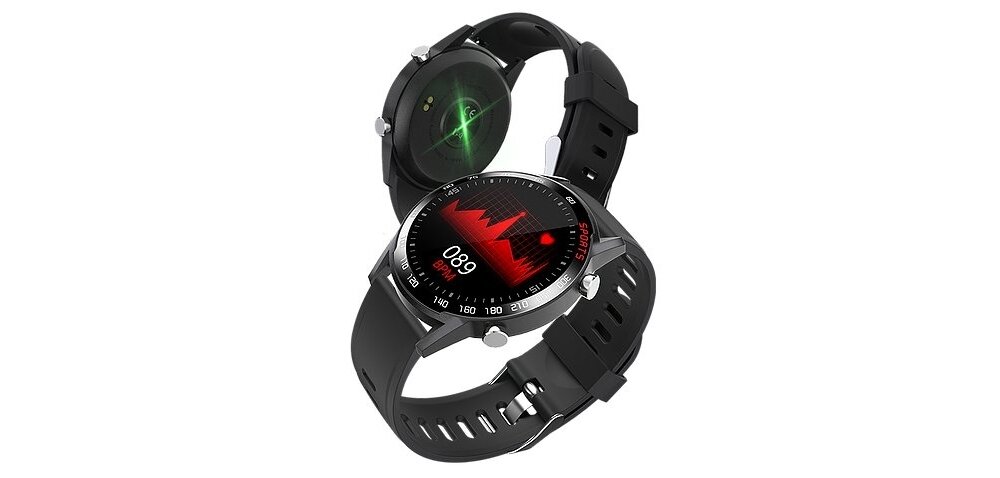 Smartwatch BEMI Rider ekran bateria pulsometr zdrowie sen czujnik monitoring pasek łączność