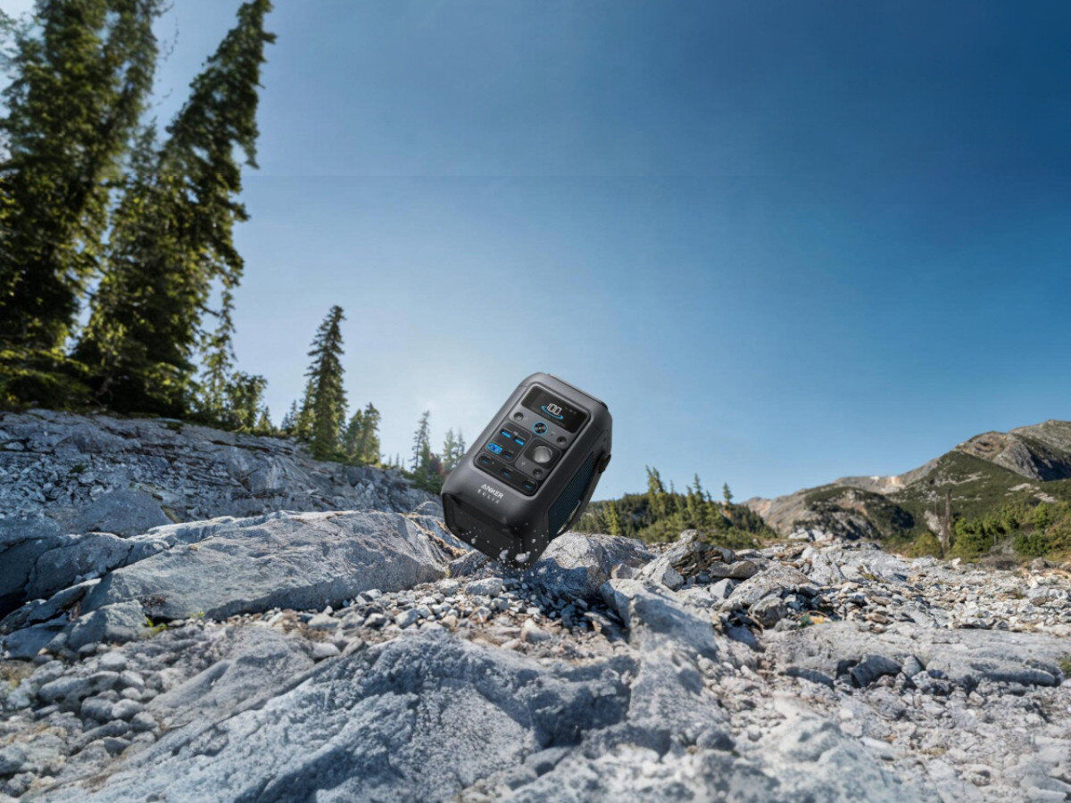 Stacja zasilania ANKER Solix C300X DC 288WH Bank energii + Panel solarny PS60 60W, InfiniPower, trwała, odporna, dekada, stacja zasilania w górzystym terenie