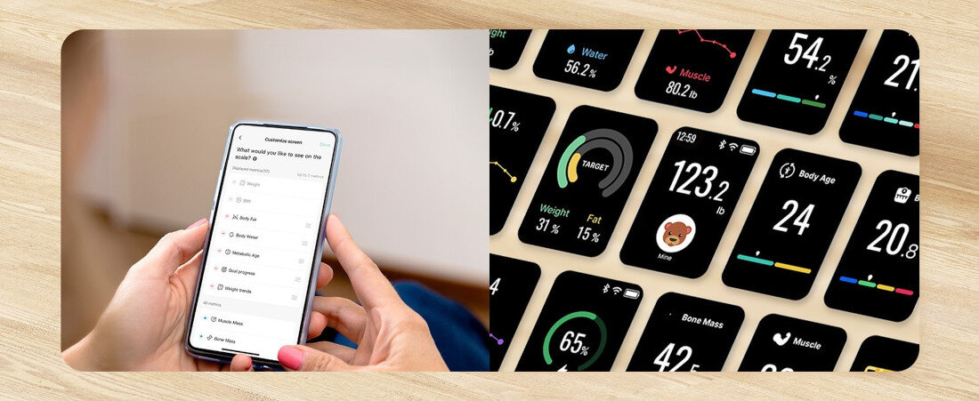 Waga łazienkowa RENPHO Elis Nova A031 Synchronizacja bez wysiłku Łączność Wi-Fizapisuje dane w aplikacji 