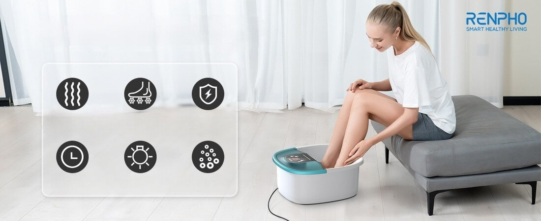 Masażer do stóp RENPHO Foot Spa R-X002 Twoje prywatne spa wygląd design tło prezentacja wizualizacja 
