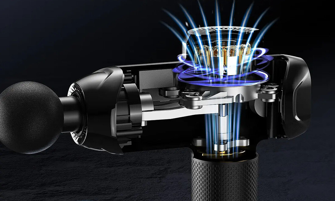 Masażer ręczny Gun RENPHO C001SH Moc sięgająca tkanek głębokich Terapia perkusyjna rozluźnienie spiętych mięśni silnik moc praktyczne wsparcie profilaktyka pielęgnacja