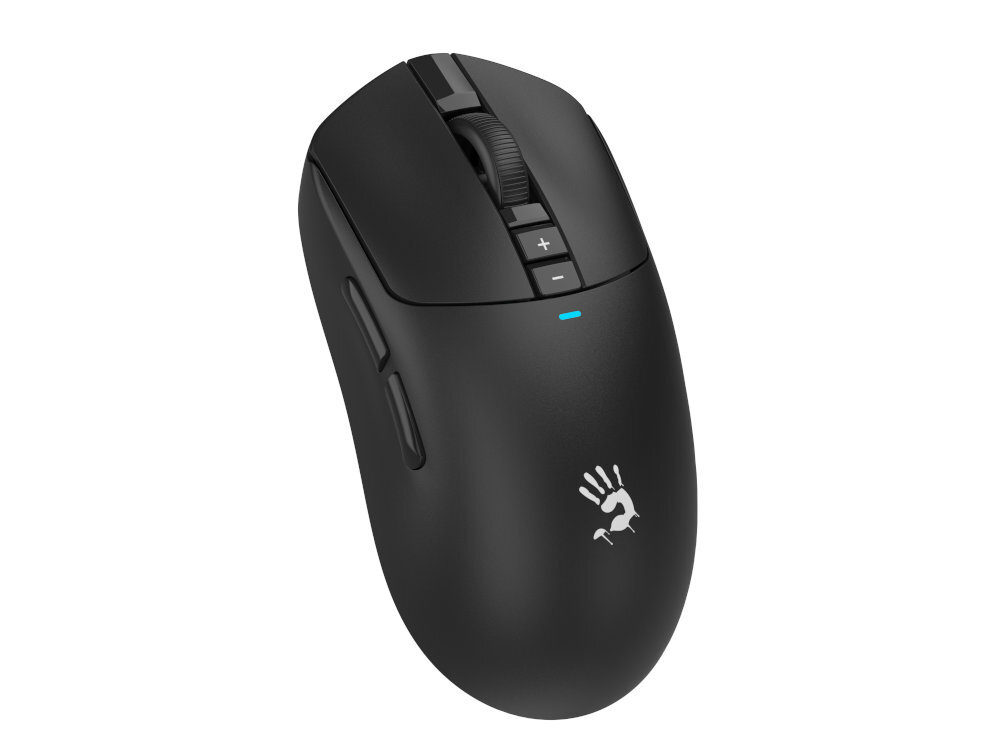 A4TECH Bloody R72 lekka forma (około 70 g), gładkie ślizgacze i miękki kabel w oplocie gripy antypoślizgowe - mysz pionowo od przodu na białym tle