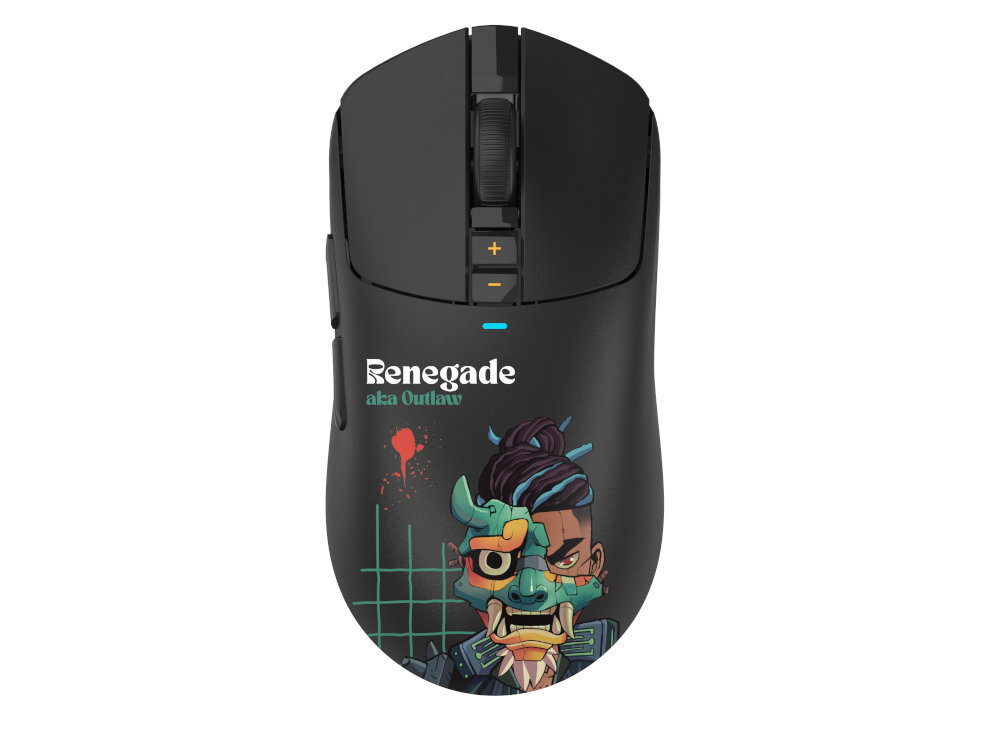 A4TECH Bloody R72 praworęcznych użytkownikach przyciski i profil naturalnego ułożenia dłoni długich sesji gamingowych - mysz z perspektywy od góry