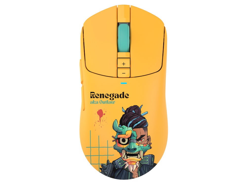 A4TECH Bloody R72 praworęcznych użytkownikach przyciski i profil naturalnego ułożenia dłoni długich sesji gamingowych - mysz z perspektywy od góry