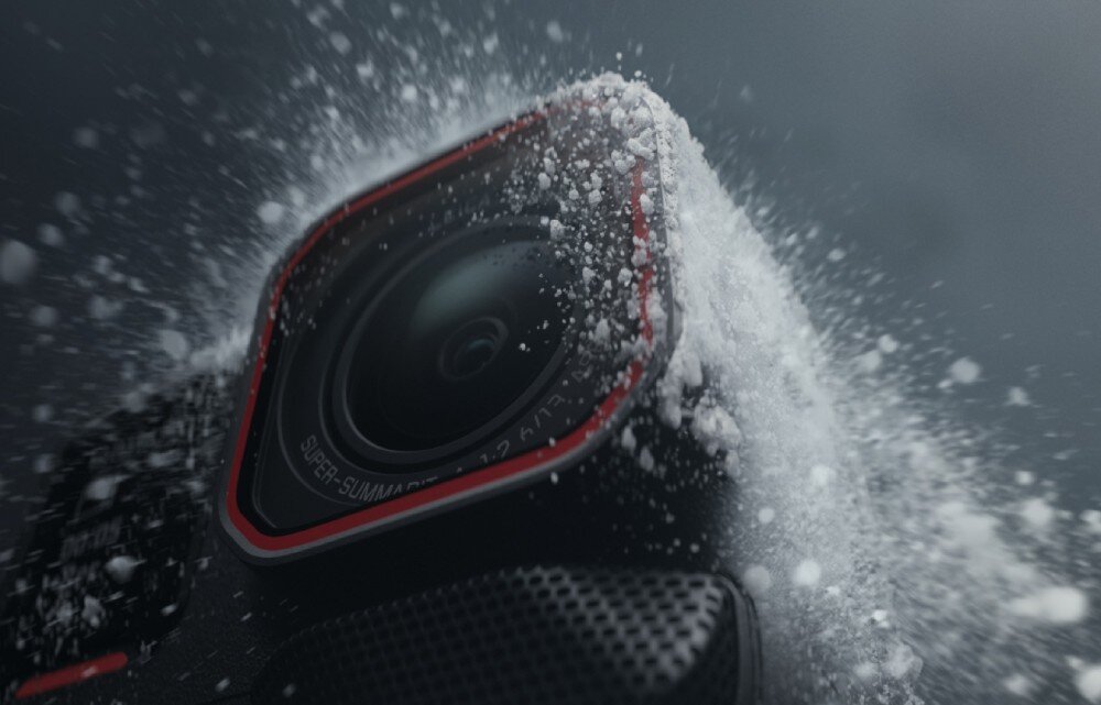 Kamera sportowa INSTA360 ACE PRO 2 Z PODWÓJNA BATERIĄ, Podwójne wsparcie AI, filmy 8K 30FPS, Wi-Fi, Bluetooth odporność wytrzymałość temperatura Wodoodporność obudowa system mocowania