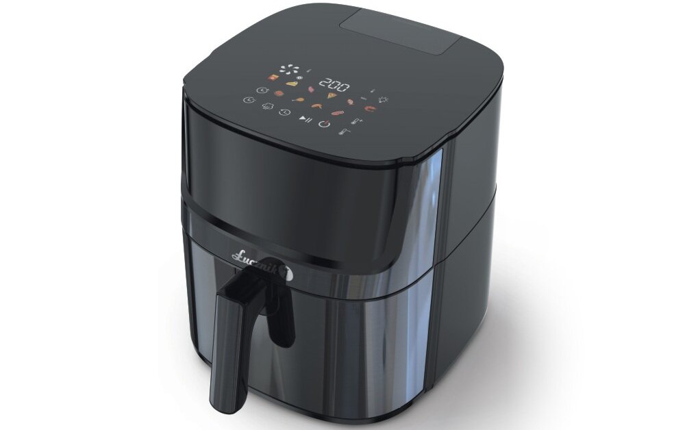 Air Fryer Frytkownica beztłuszczowa ŁUCZNIK Steam+ AF-1500 szybkie nagrzewanie, oszczędna praca, bezpieczeństwo, elegancka forma