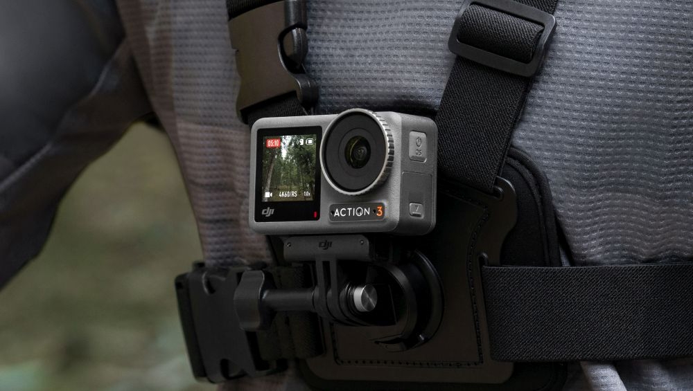 Kamera sportowa DJI Osmo Action 3 sport montaż nagrywanie stabilizacja montaż edycja filtry ostrość śledzenie tryby bateria akumulator zasilanie ładowanie rozdzielczość filmy obudowa odporność wielkość łączność sterowanie