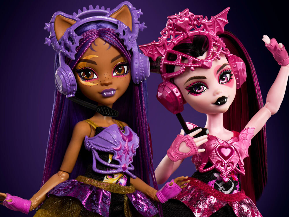 Lalka MONSTER HIGH Straszysekrety Draculaura HXH84 zwierzątko strój
