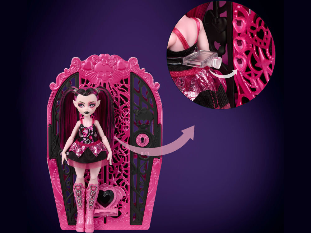 Lalka MONSTER HIGH Straszysekrety Draculaura HXH84 stylizacje akcesoria