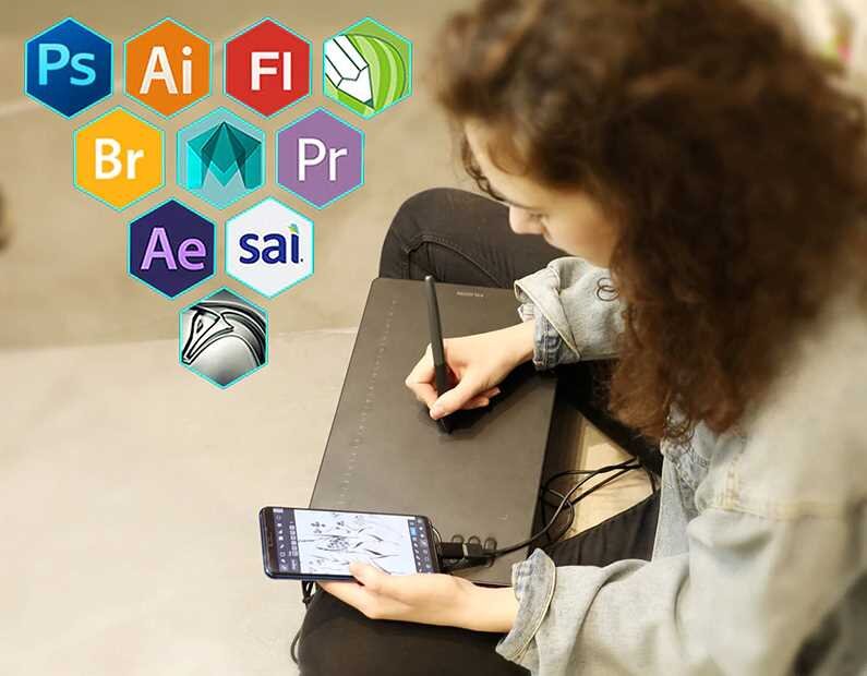 Tablet graficzny HUION HS610 - Kompatybilność